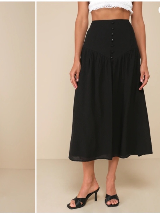 Lulus Dresses & Skirts - LULU's Sexy Bohemian Vacation Music Festival Brunch Casual Resort Midi Skirt